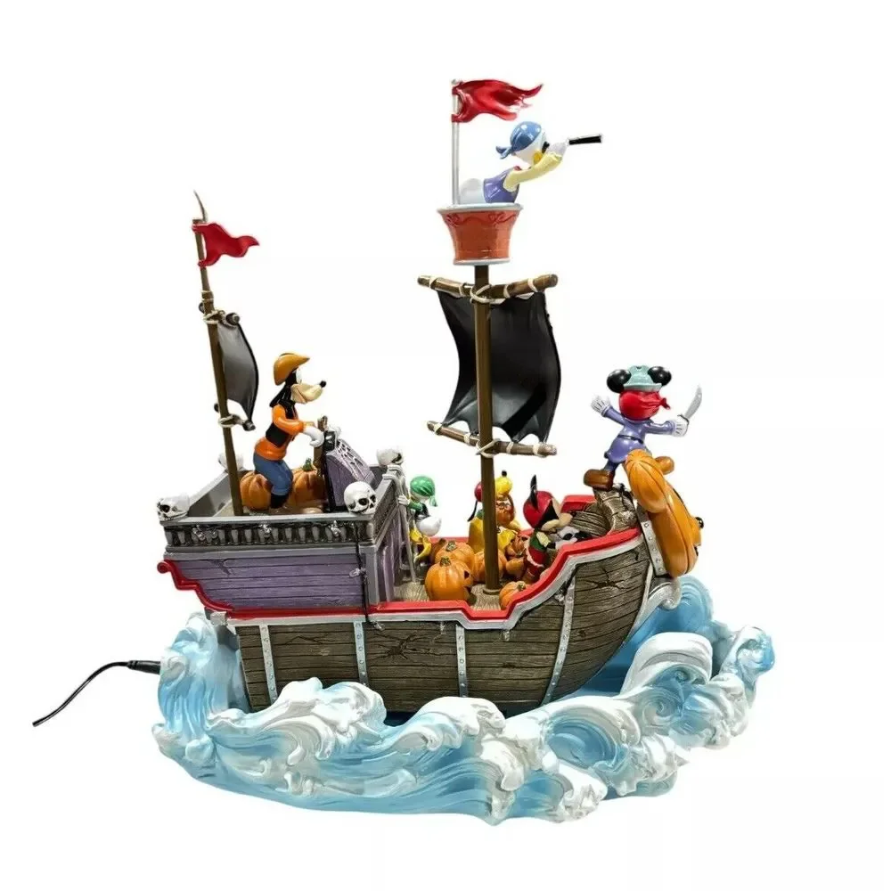 Disney Halloween Animated Pirate Ship with Lights And Music Mickey Mouse